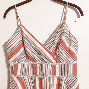 Anthropologie Blue Rain Striped Dress